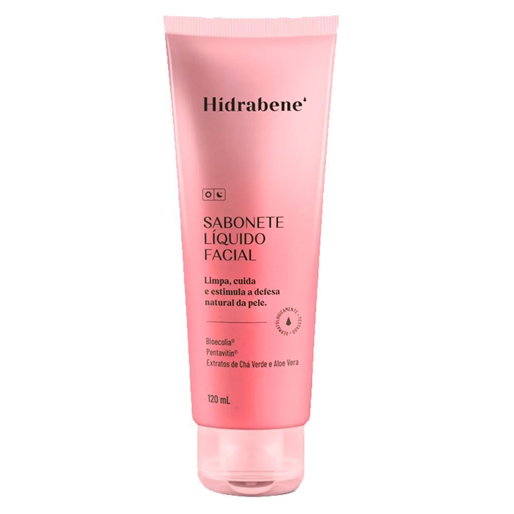 Sabonete Líquido Facial 120Ml Hidrabene - Rosa 
