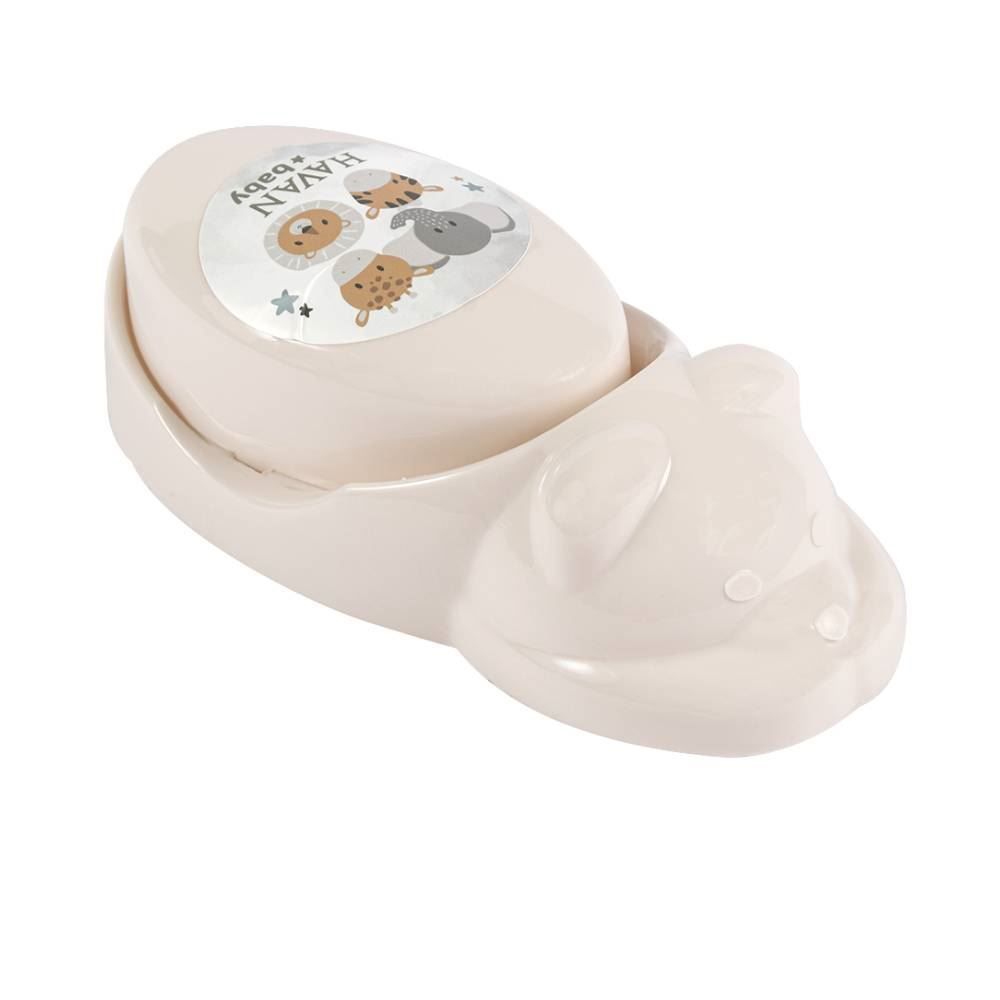 Saboneteira Urso Fofura Havan Baby - Linho