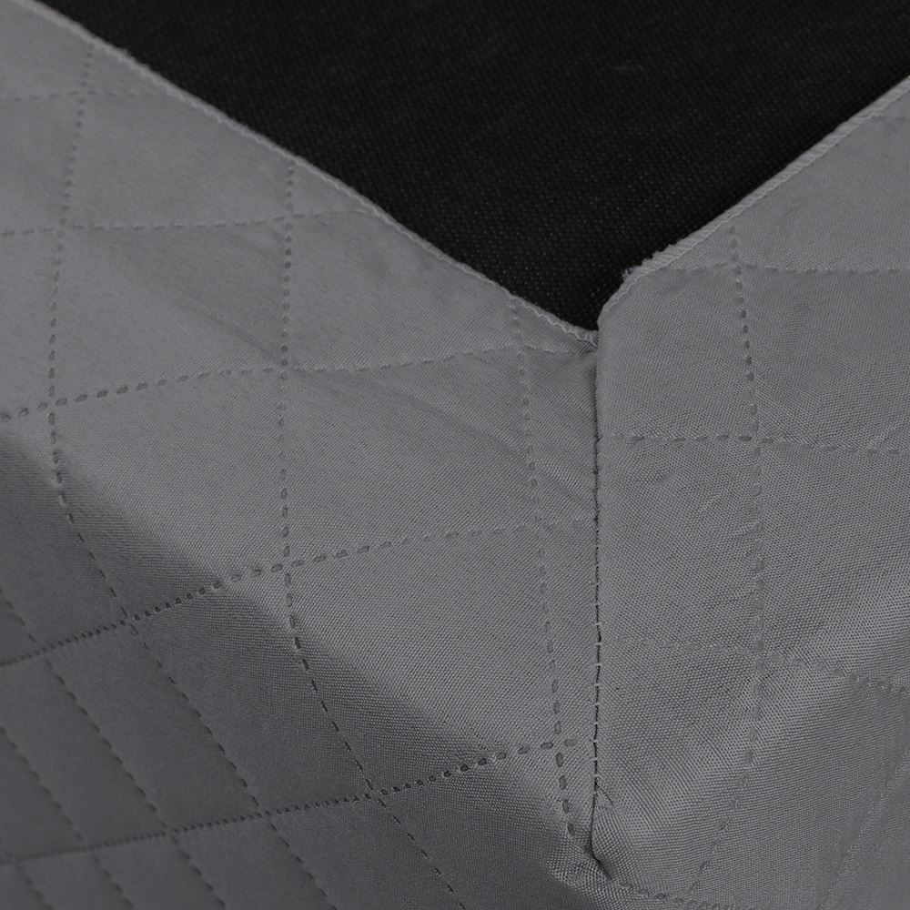 Saia Box Solteiro Matelada Veste Fácil Havan Casa - Cinza