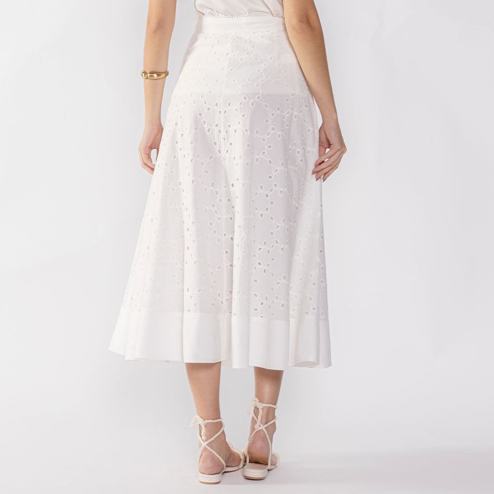 Saia Midi Clássica Em Laise Patricia Foster