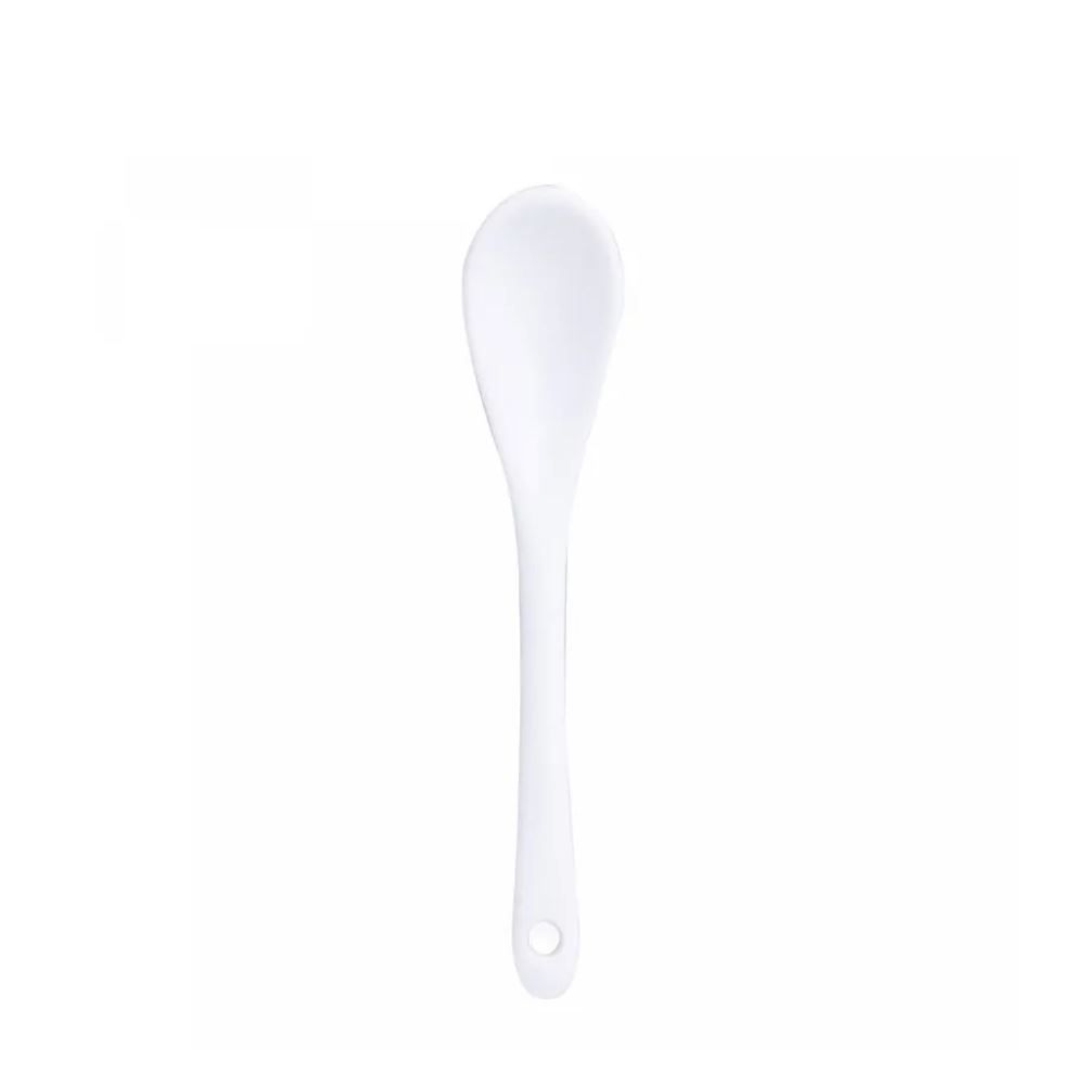 Saleiro Com Colher De Cerâmica E Tampa De Bambu Lyor 340Ml - Branco