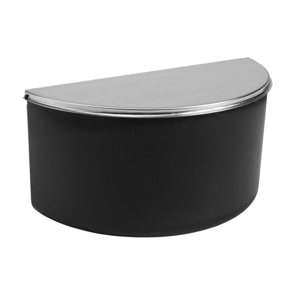 Saleiro Pop Com Tampa De Inox Forma - Preto
