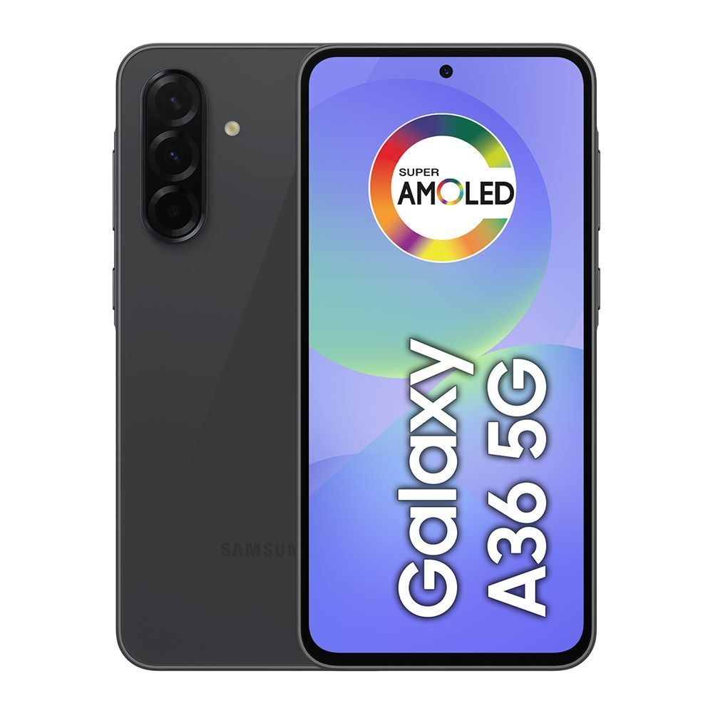 Samsung Galaxy A36 5G, 128 Gb, 6 Gb, Câmera Tripla - PRETO