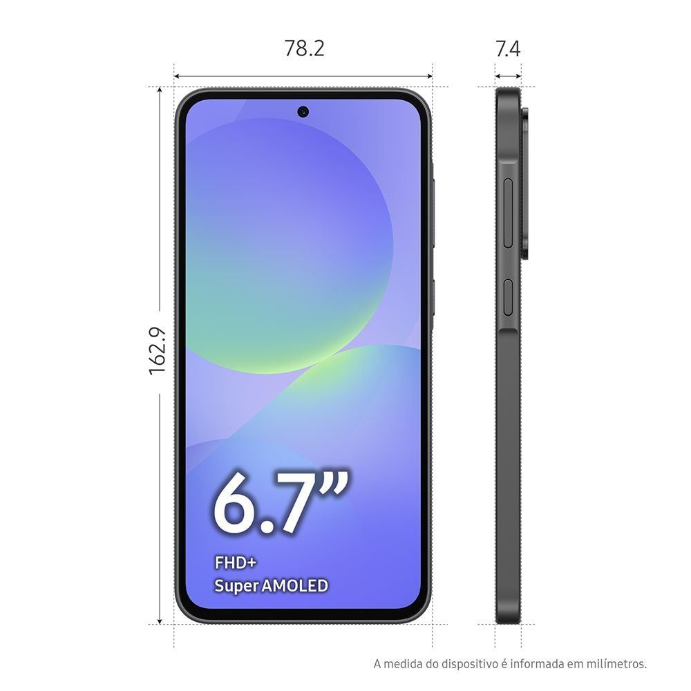 Samsung Galaxy A36 5G, 256 Gb, 8 Gb, Câmera Tripla - PRETO