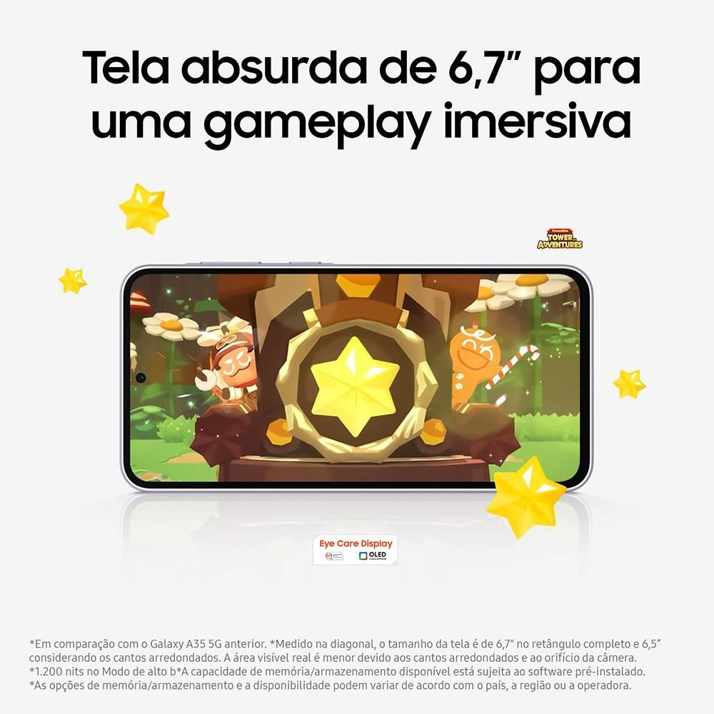 Samsung Galaxy A36 5G, 256 Gb, 8 Gb, Câmera Tripla - VIOLETA