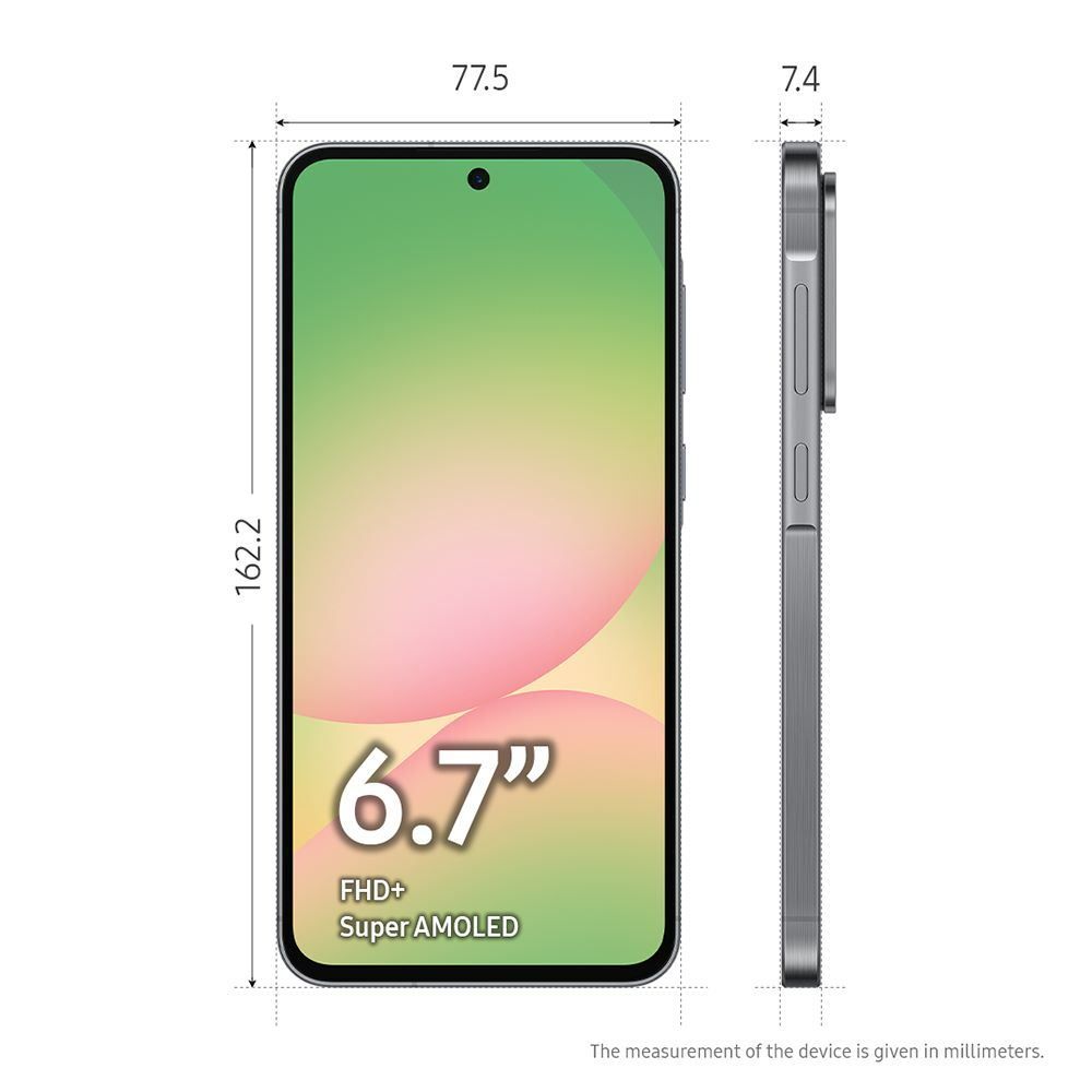 Samsung Galaxy A56 5G, 128 Gb, 8 Gb, Câmera Tripla - PRETO