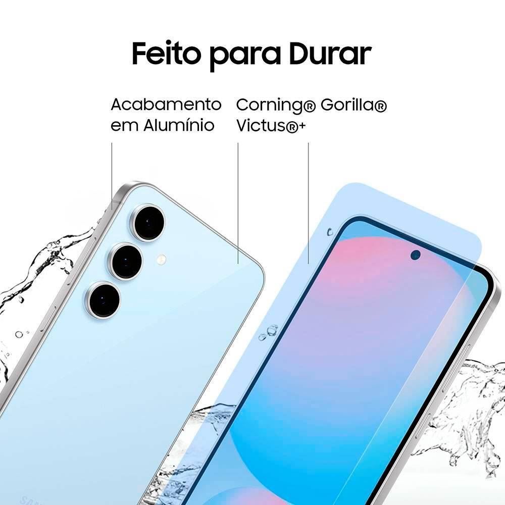 Samsung Galaxy S24 Fe 5G 256Gb 8Gb Ram Tela 6.7" Galaxy Ai - Azul Claro