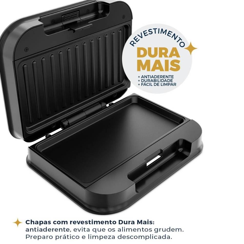Sanduicheira e Grill Britânia 2 em 1 750W BGR25B