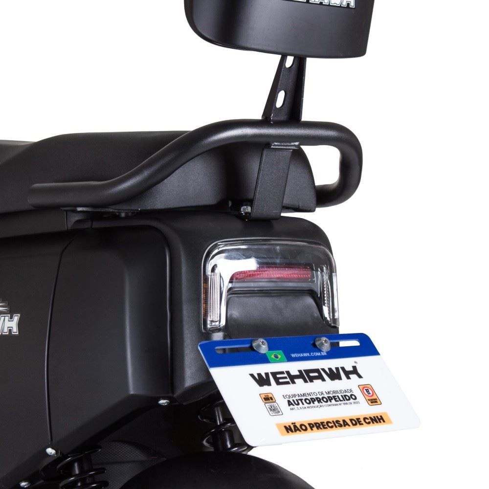 Scooter Elétrica Wehawk Wx-02 1000W 60V 20Ah - Preto Fosco