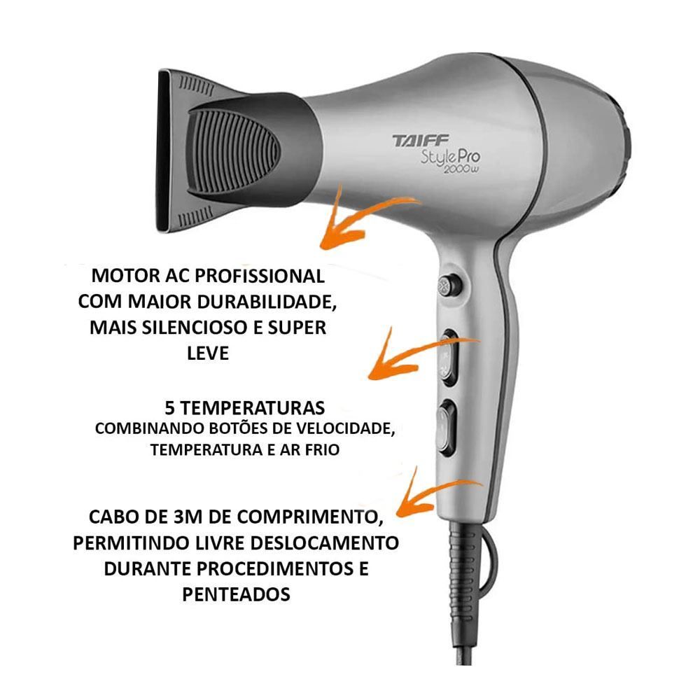 Secador de Cabelo Taiff Style Pro