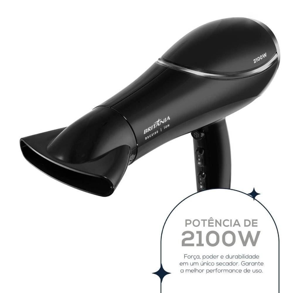 Secador De Cabelos Britânia 2100W Bsc2150 - Bivolt