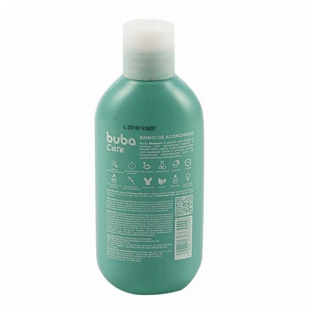 Shampoo Infantil Sem Lágrimas Buba Care - 250 ml
