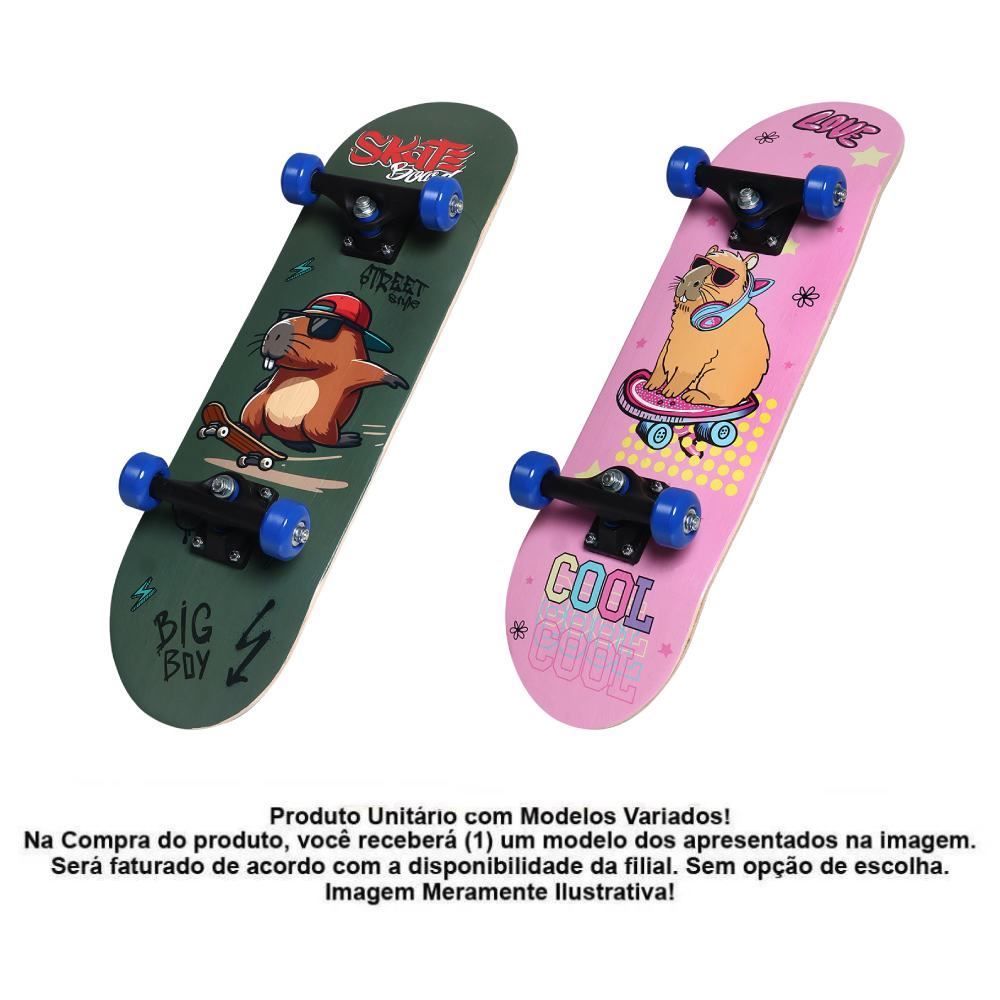 Skate Radical Iniciante Capivara Bel Fix - Sortido