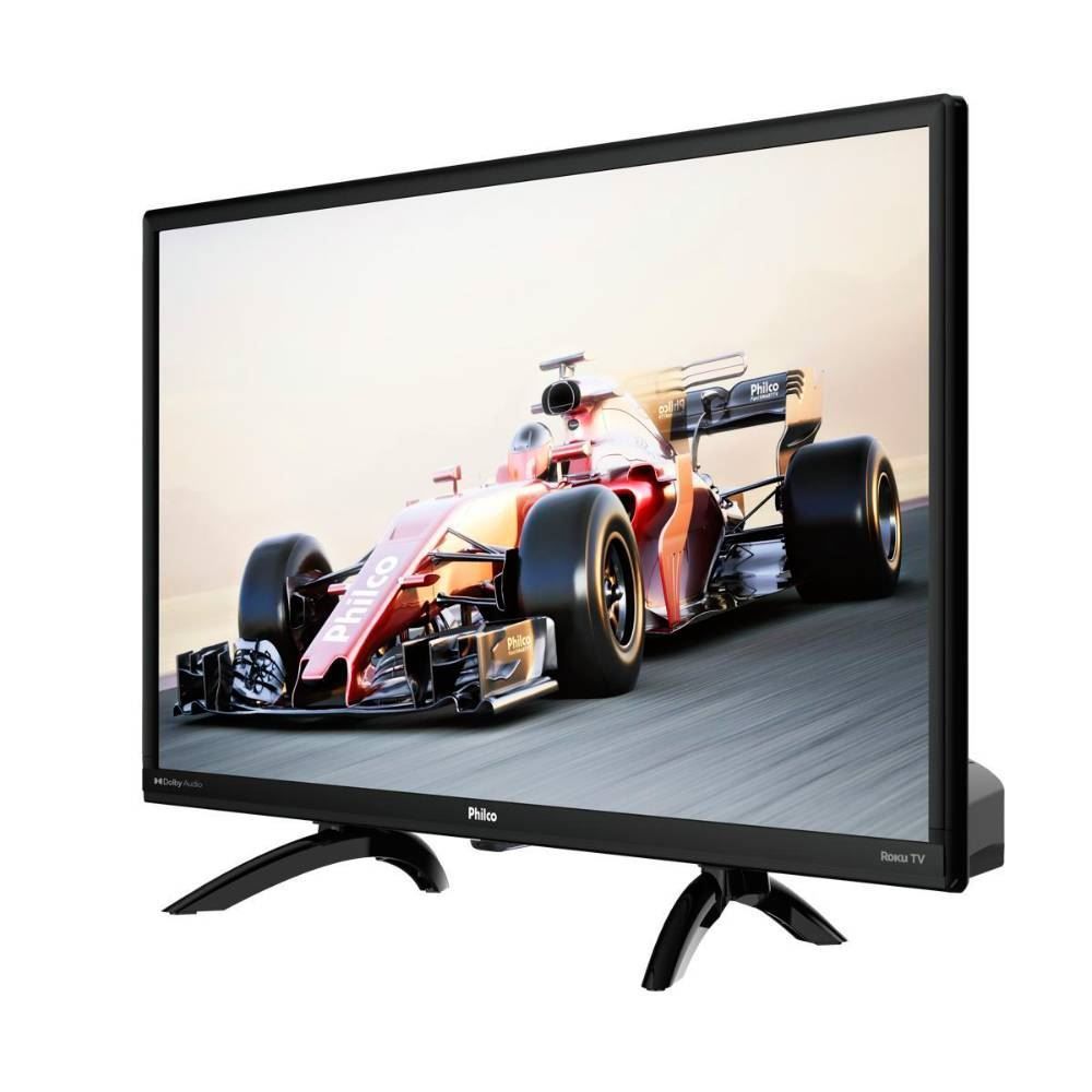 Smart Tv 24” Philco Ptv24g5yr2cp Roku Tv Dolby Audio E Entrada 12V - Bivolt