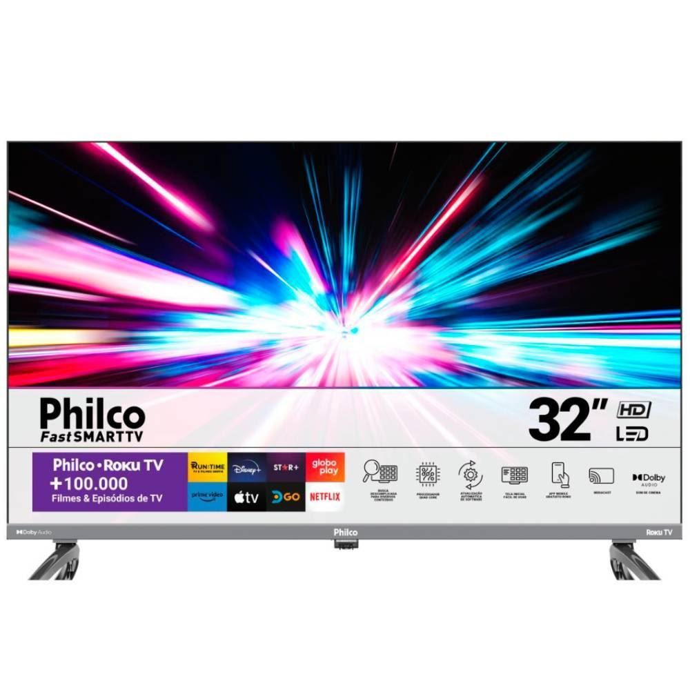 Smart Tv 32” Philco Led Roku Tv Ptv32k34rkgb - Bivolt