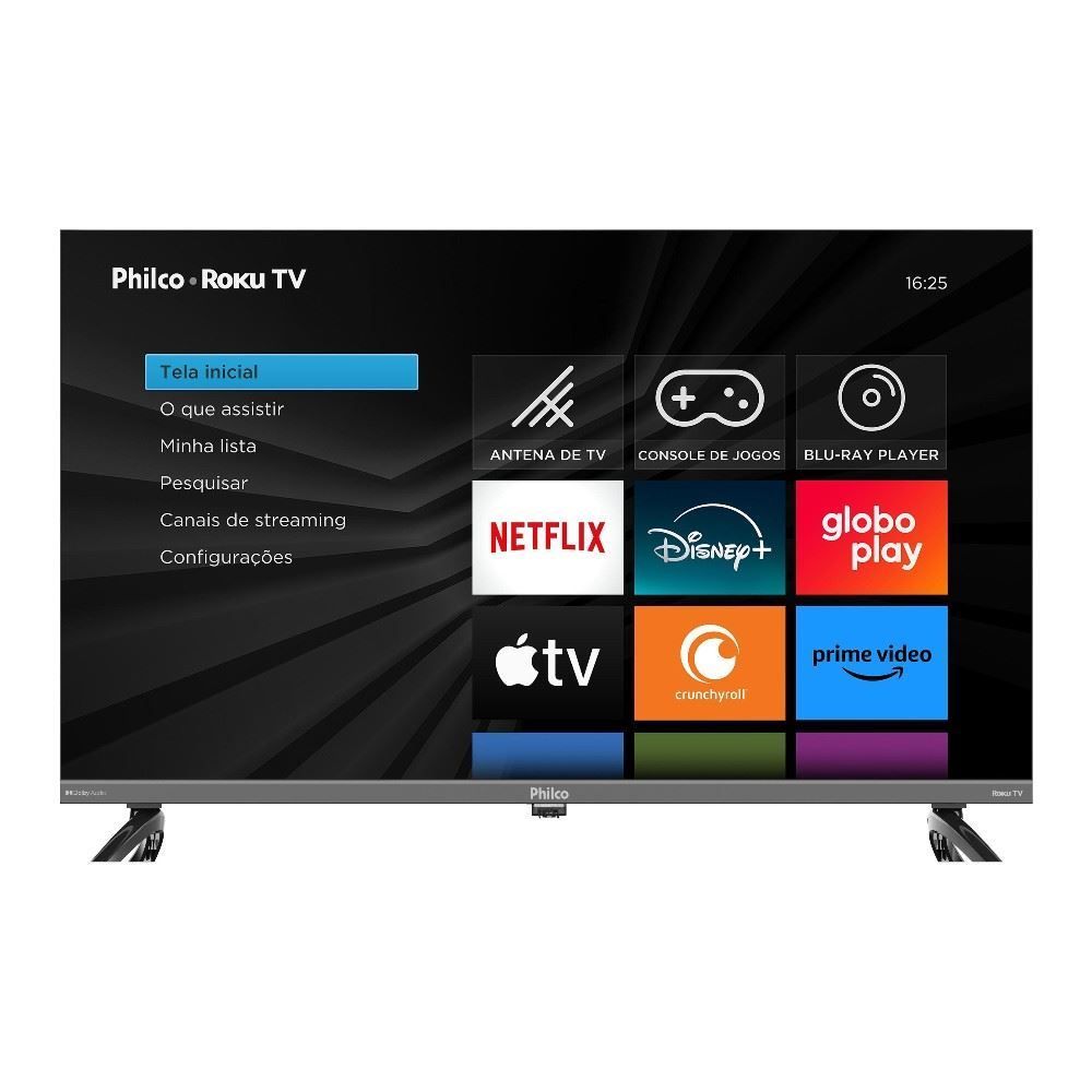 Smart Tv 43" Philco Roku Tv Hdr10 Dolby Áudio P43kra