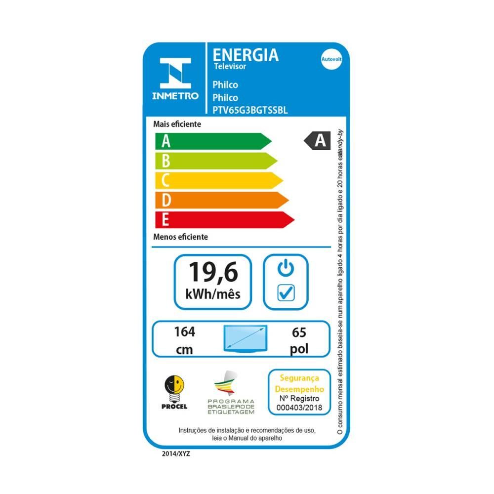 Smart Tv 65'' 4K Qled Philco Ptv65g3bgtssbl - Bivolt