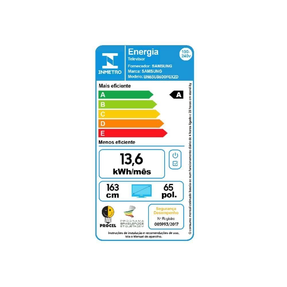 Smart Tv 65" Uhd Crystal Samsung Un65u8600fgxzd - Bivolt