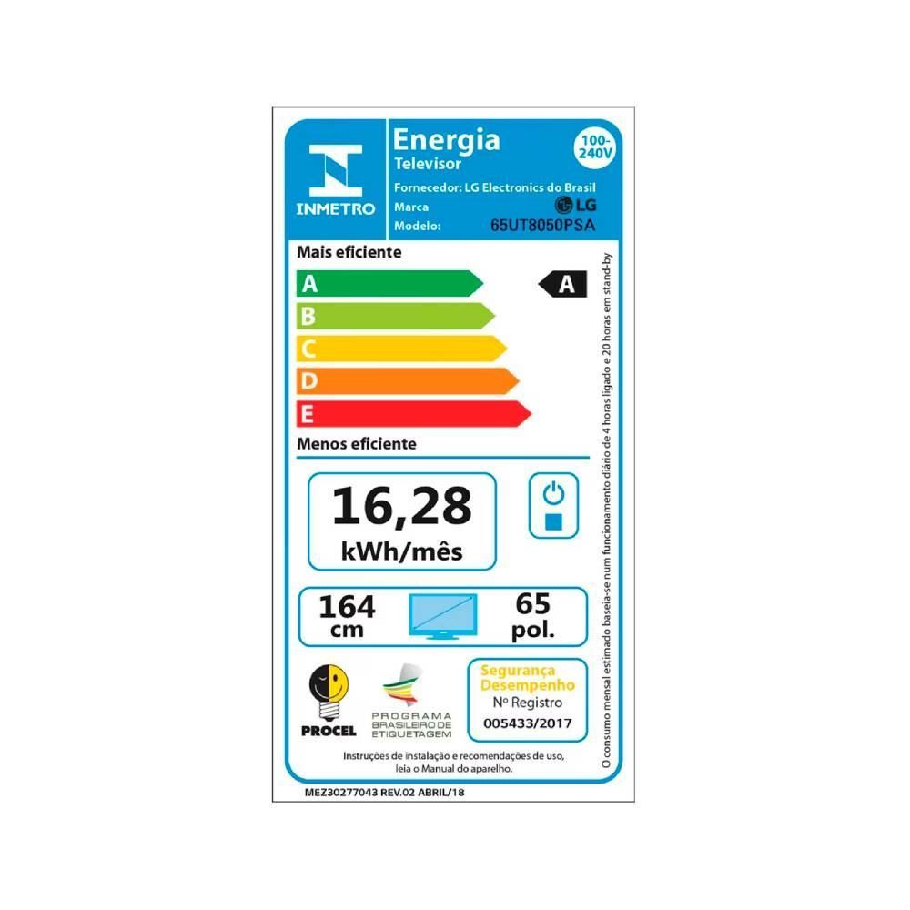 Smart Tv 65” Uhd 4K Lg Thinq Ai Tv 65Ut8050psa - Bivolt