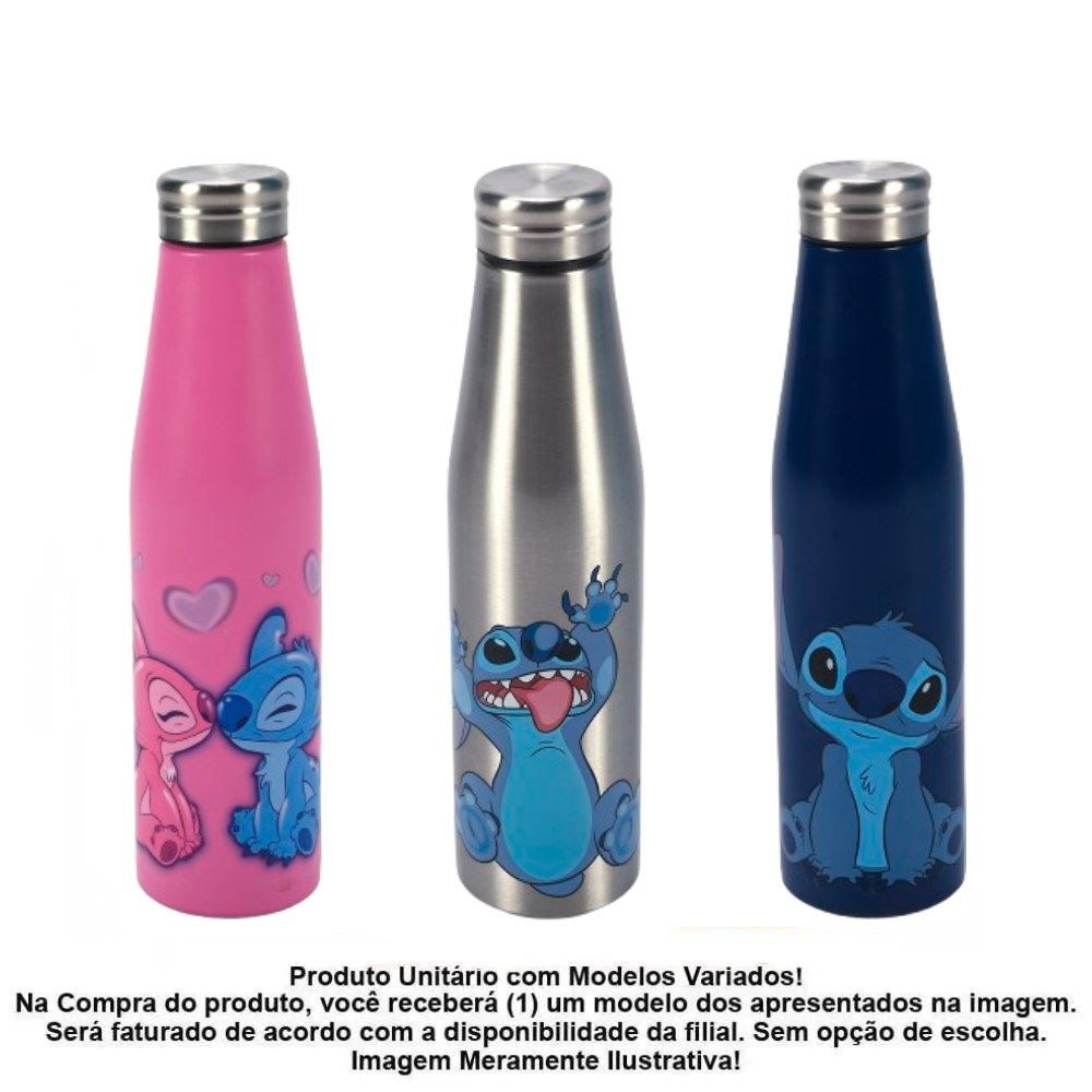 Squeeze Inox Stitch Disney 750Ml - Sortido