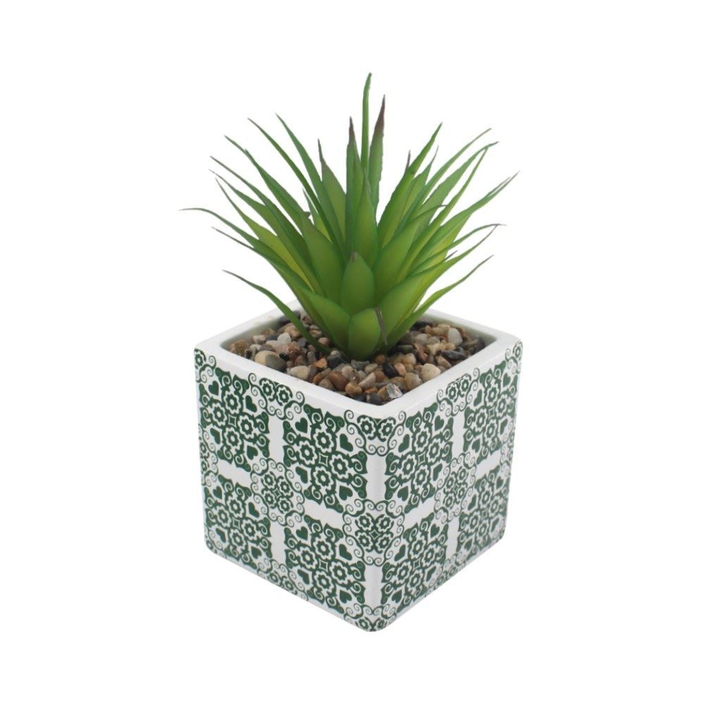 Suculenta Artificial com Vaso Cimento Havan Casa 15Cm - Sortido