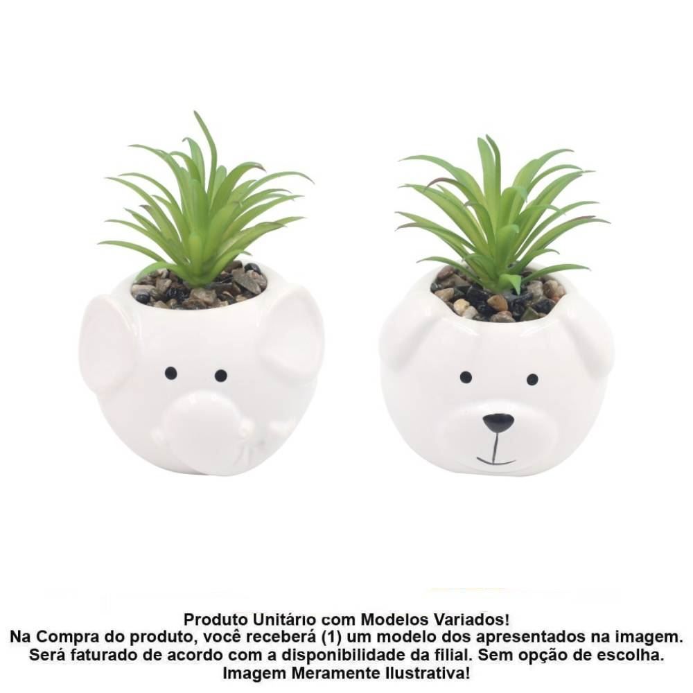 Suculenta Artificial com Vaso Havan Casa 12,5Cm - Sortido