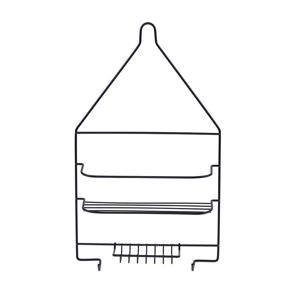 Suporte De Banheiro Para Shampoo Com Saboneteira Arthi - Preto