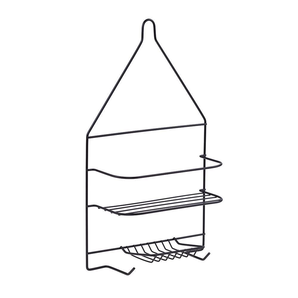 Suporte De Banheiro Para Shampoo Com Saboneteira Arthi - Preto