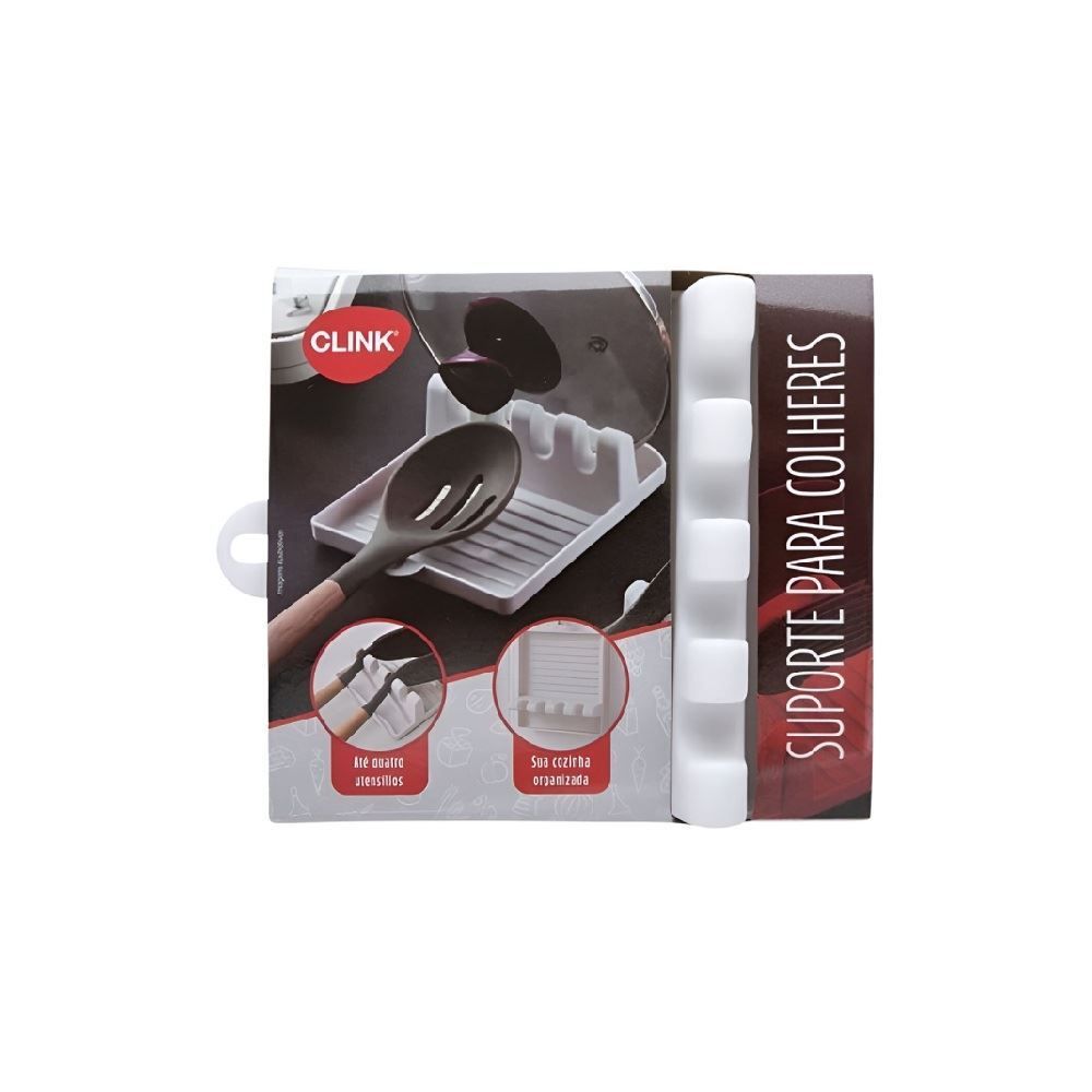Suporte De Plástico Para Colheres Clink - Branco