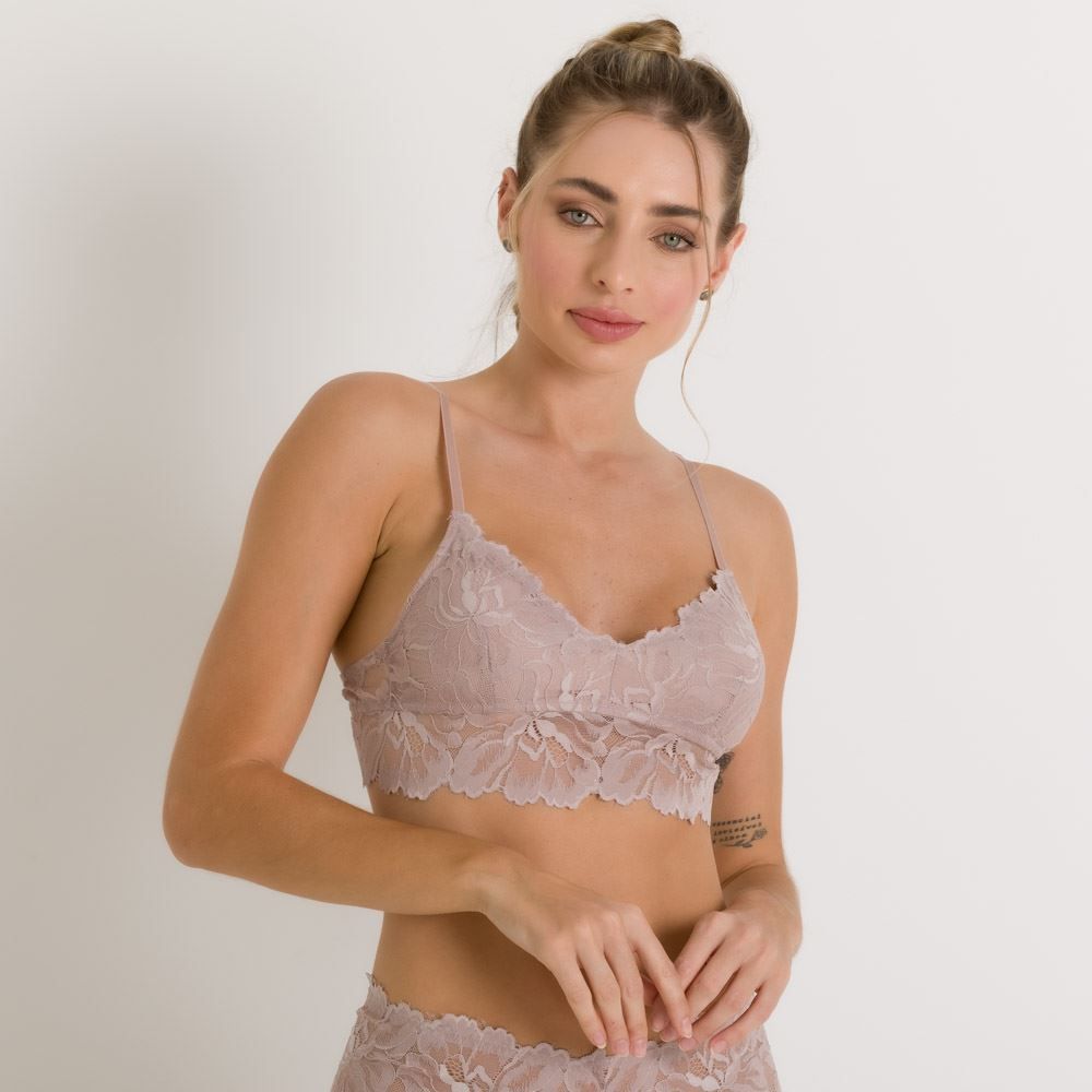 Sutiã Em Renda Floral Camila Moretti