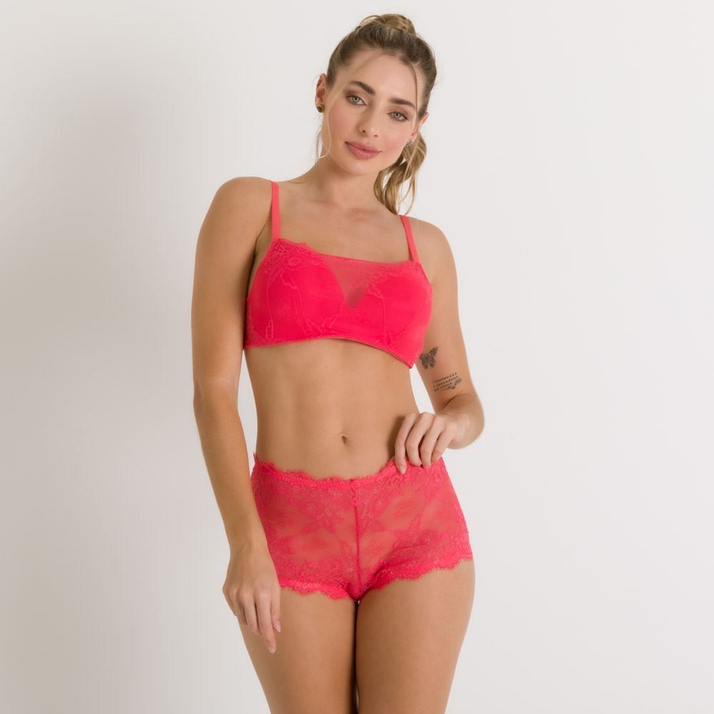 Sutiã Top Em Renda De Poliamida Camila Moretti