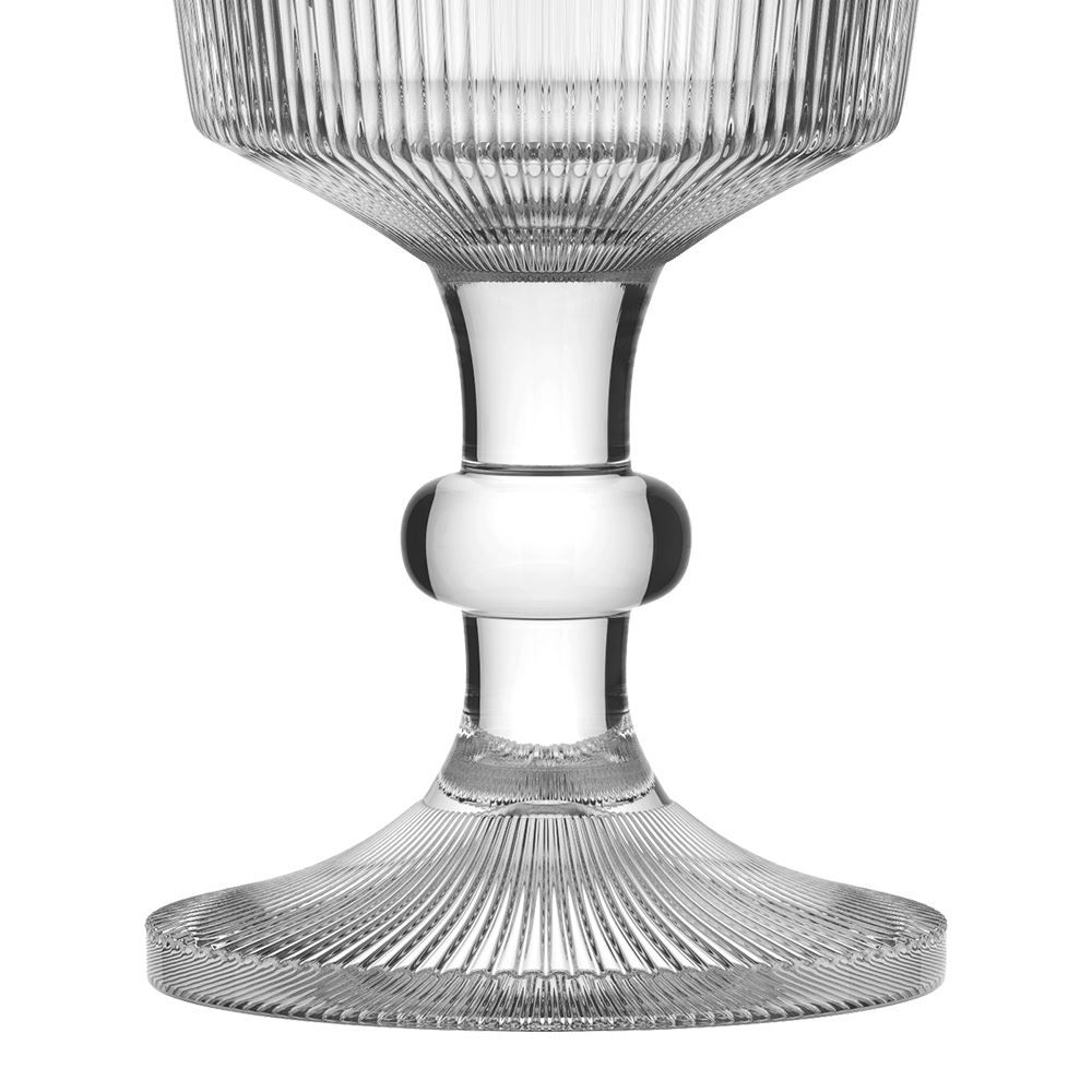 Taça Borboleta Em Vidro Gold Rim L Hermitage Filete Dourado - 325ml