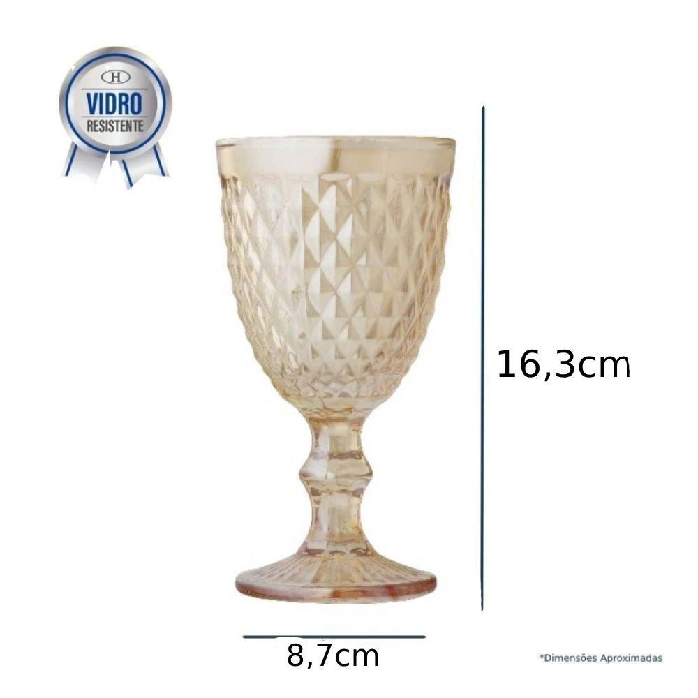 Taça De Água Bico De Jaca Havan Casa 320Ml - Âmbar