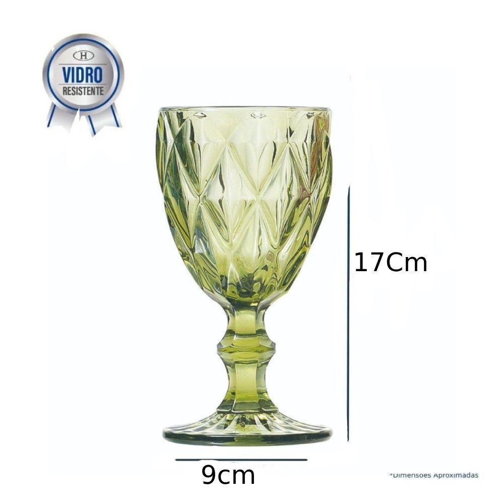 Taça De Água Diamante Multipresentes 330Ml - Verde