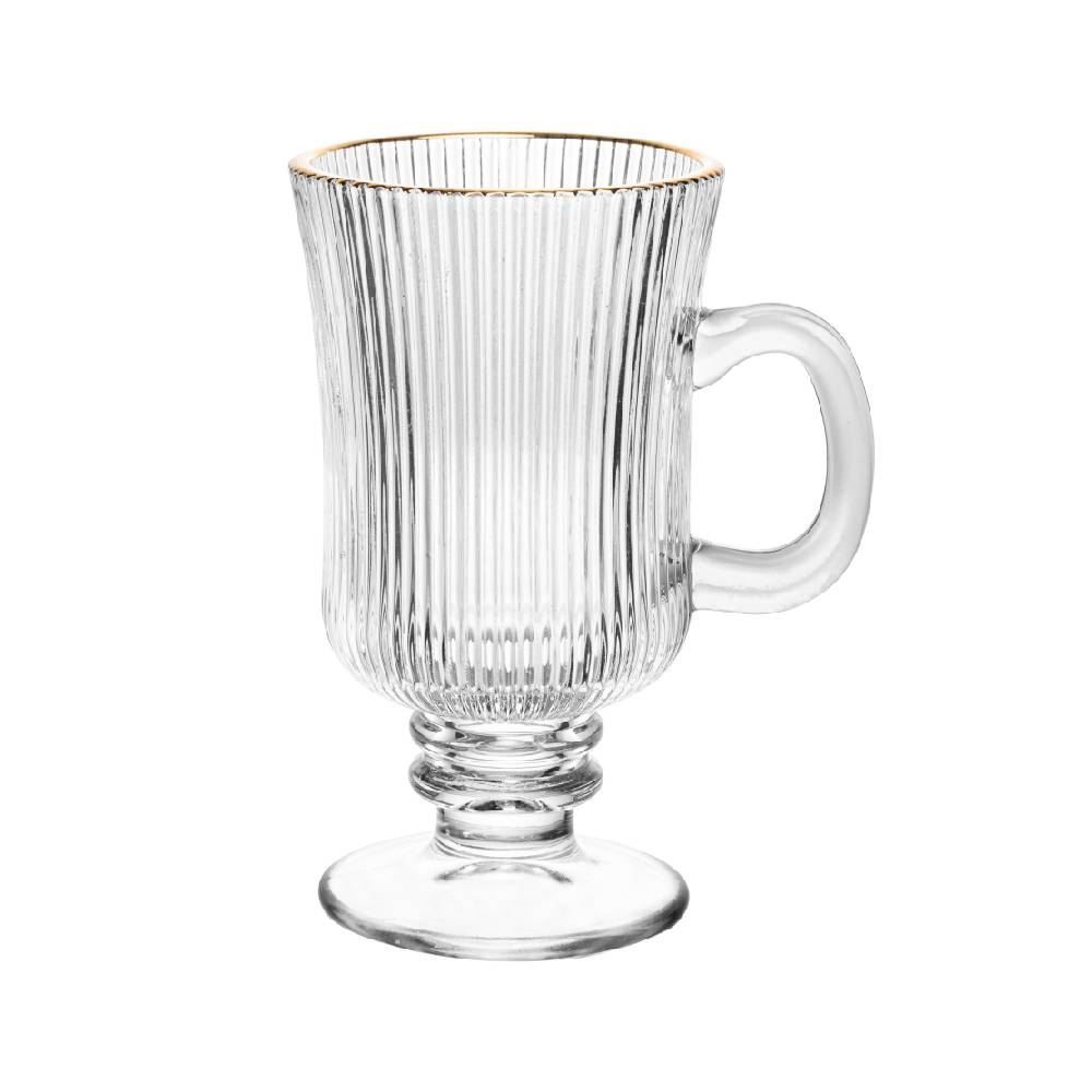 Taça De Cappuccino Com Filete Dourado Lines 240Ml - Wolff