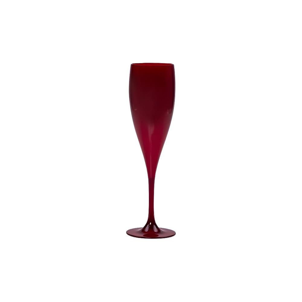 Taça De Champanhe Plástico Cancun Dup 170Ml - Vermelho Rubi
