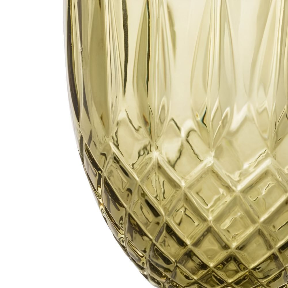 Taça De Vidro Greek Wolff 345 Ml - Verde