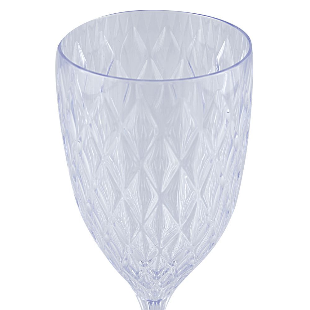 Taça De Vinho Plasútil Glamour 330Ml - Transparente