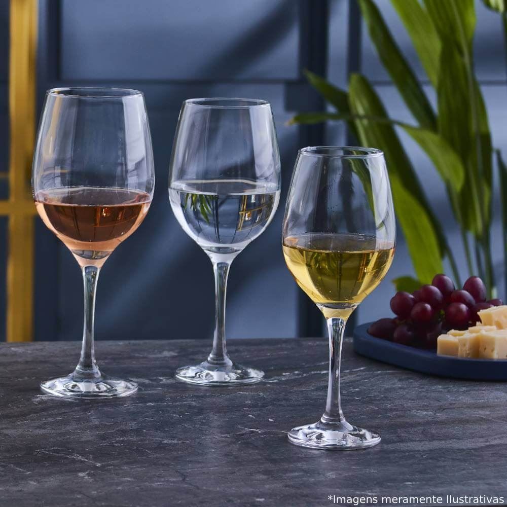 Taça De Vinho Vidro Barone Nadir - 385ml