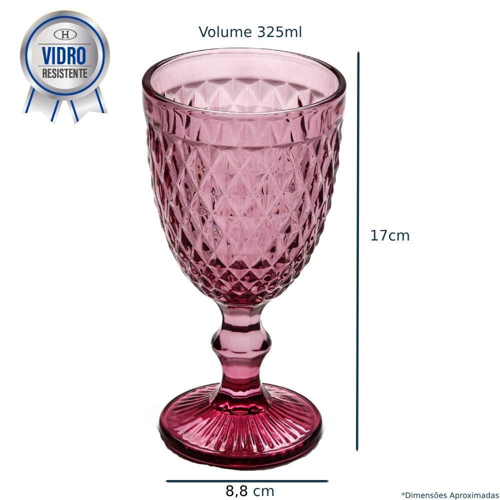 Taça Para Água Bico De Abacaxi Lyor 325Ml - Lilás