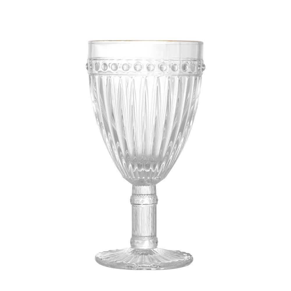 Taça Para Água Filete Dourado Empire Lyor 325 Ml - Vidro