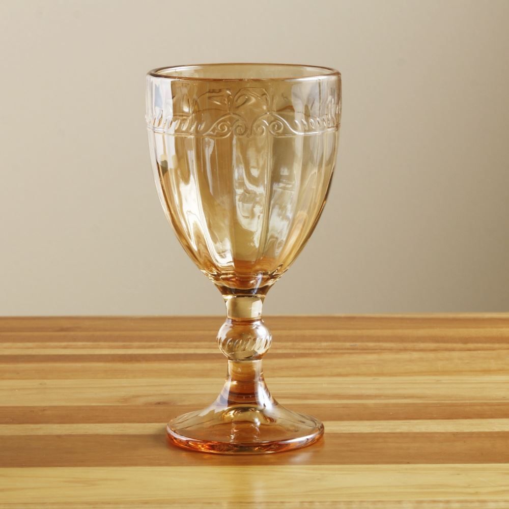 Taça de Água Imperial Metalizado 320Ml Lyor - Âmbar