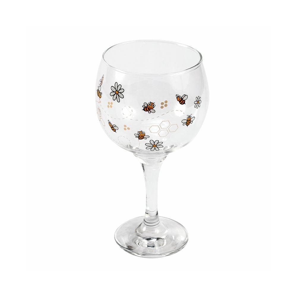 Taça Para Gin Abelhinhas Decormartin 600 Ml - Transparente