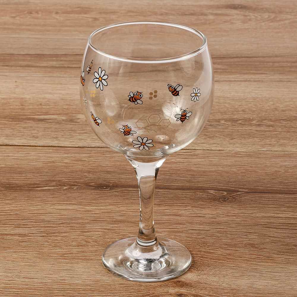 Taça Para Gin Abelhinhas Decormartin 600 Ml - Transparente