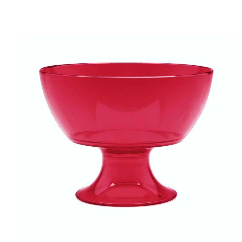 Taça Sobremesa Luna Cristal Ou 300Ml - Vermelho