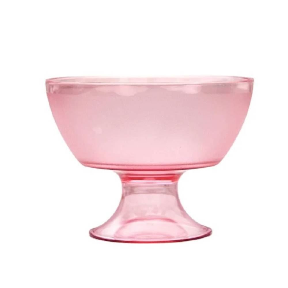 Taça Sobremesa Luna Cristal Ou 300Ml - Rose translúcido 