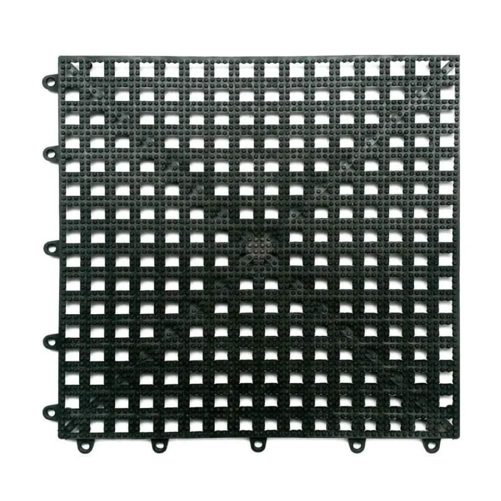 Tapete Modulado Acqua Kap 30X30 Cm 6 Peças Havan Casa - Preto