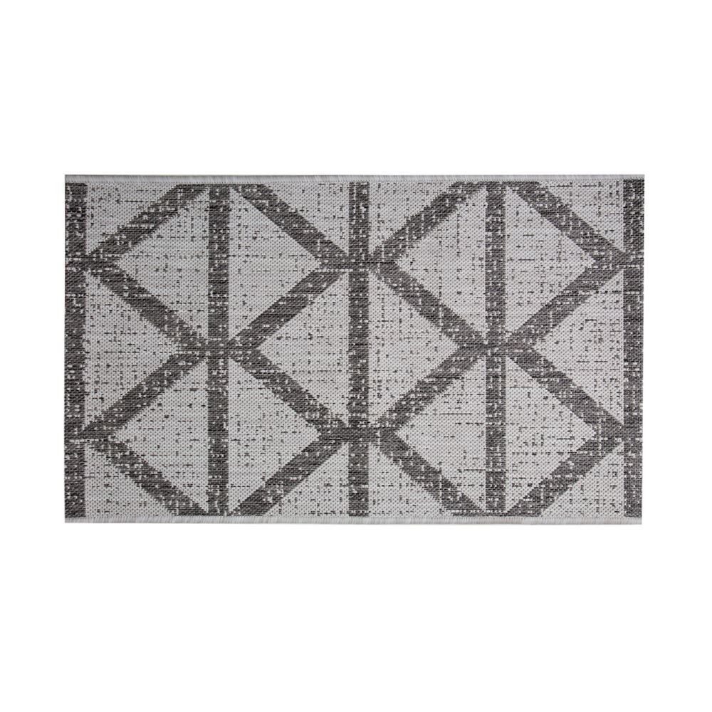 Tapete Amazonas 0,57X1,00 M Havan Casa - Geométrico Cinza