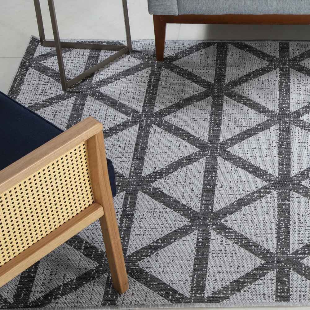 Tapete Amazonas 2,50X3,00M Solecasa - Cinza Geométrico B3061 5038