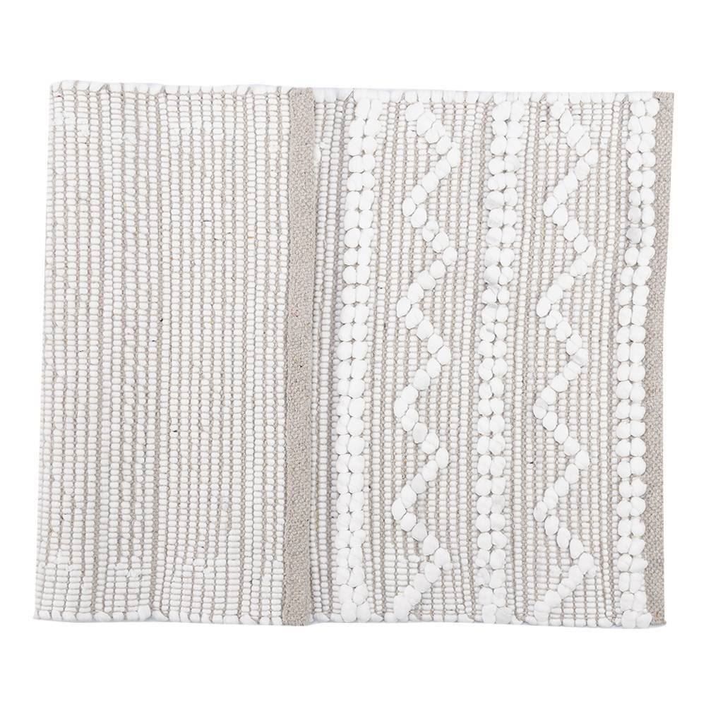 Tapete para Quarto e Sala 50X80 cm Angra Havan Casa - Branco Neve